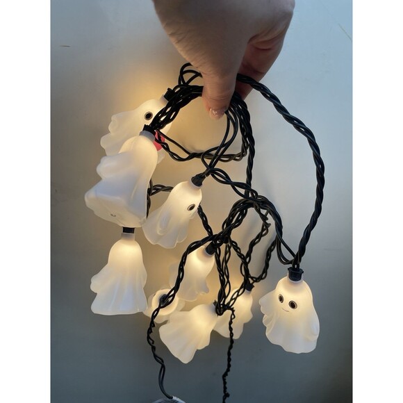 Halloween Lot Blow Mold Ghost String Lights + Skulls, Eyes, Mice, Roaches - Picture 10 of 10